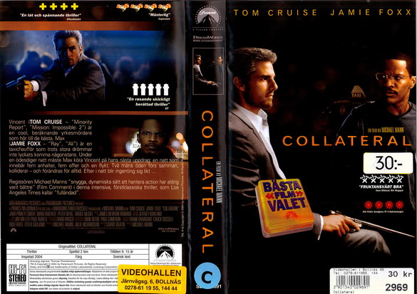 COLLATERAL(Vhs-Omslag)