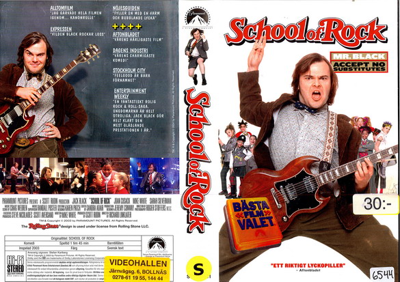 SCHOOL OF ROCK (VHS)
