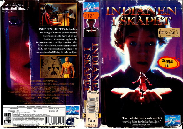 INDIANEN I SKÅPET (VHS)