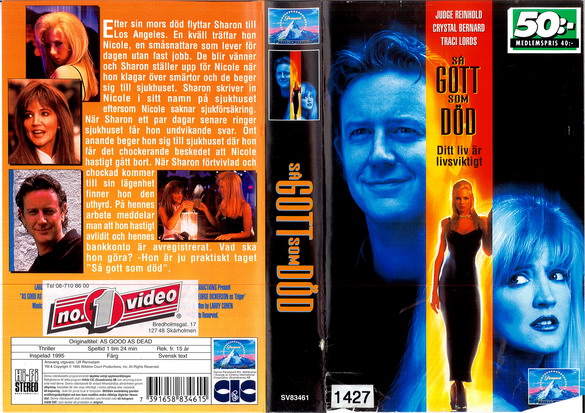SÅ GOTT SOM DÖD (VHS)