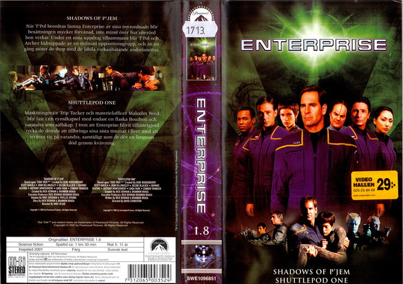 STAR TREK ENTERPRISE 1,8 (vhs)