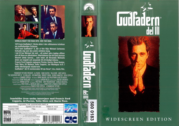 GUDFADERN 3 (VHS)