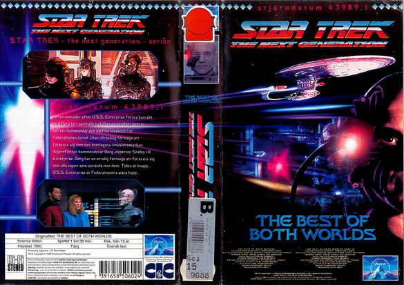 STAR TREK TNG BEST OF BOTH WORLDS (VHS)