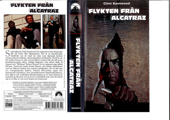 FLYKTEN FRÅN ALCATRAZ (VHS)