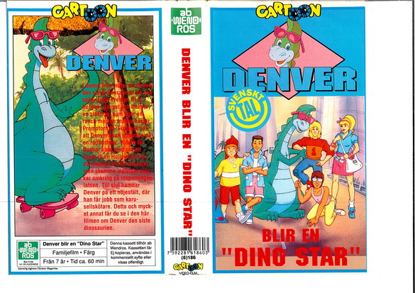 DENVER BLIR EN DINO STAR (VHS)