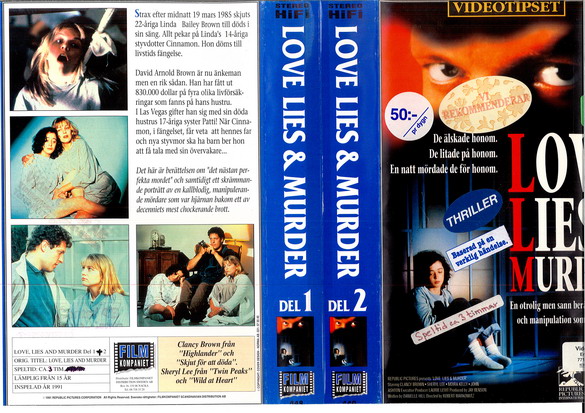 LOVE LIES & MURDER DEL 1+2 (VHS)