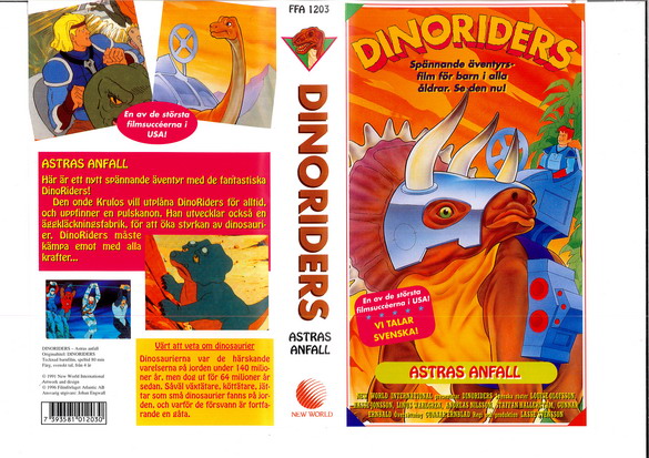 DINORIDERS - ASTRAS ANFALL (VHS) 1203