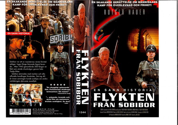 FLYKTEN FRÅN SOBIBOR (VHS) ny
