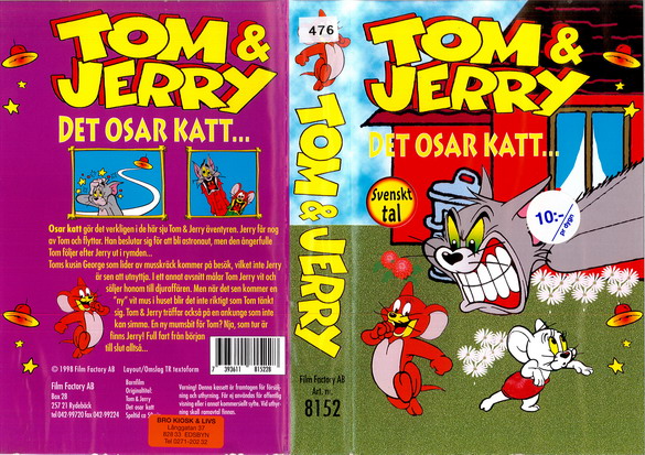 8152 TOM & JERRY - DET OSAR KATT (VHS)