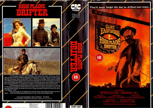 HIGH PLAINS DRIFTER - UK (VHS)