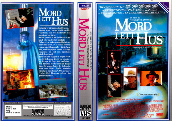 MORD I ETT HUS (vhs-omslag)