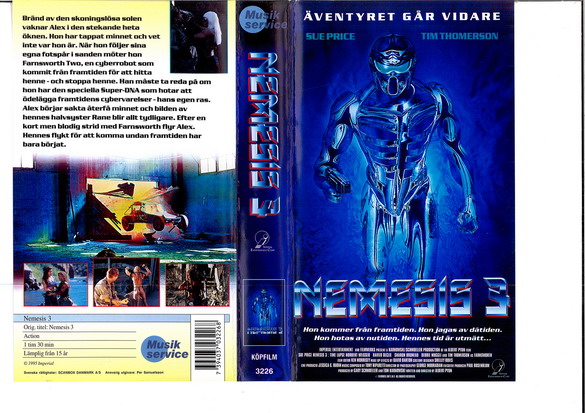 NEMESIS 3  (vhs)