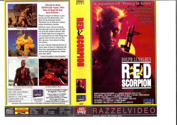 RED SCORPION (vhs)