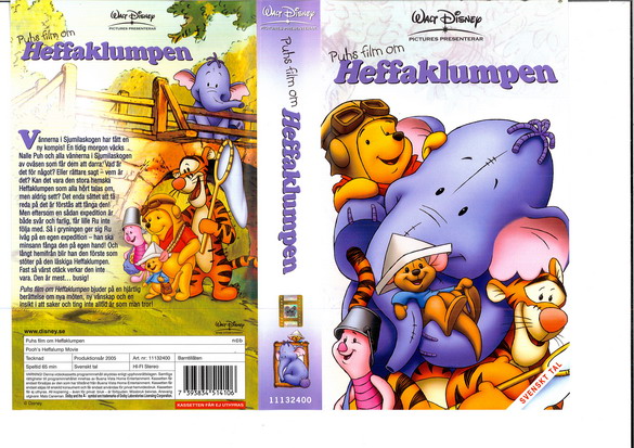 PUHS FILM OM HEFFAKLUMPEN (VHS) ny