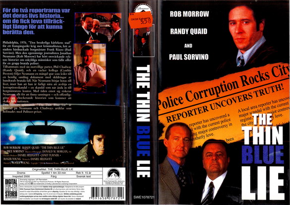 THIN BLUE LIE (VHS)