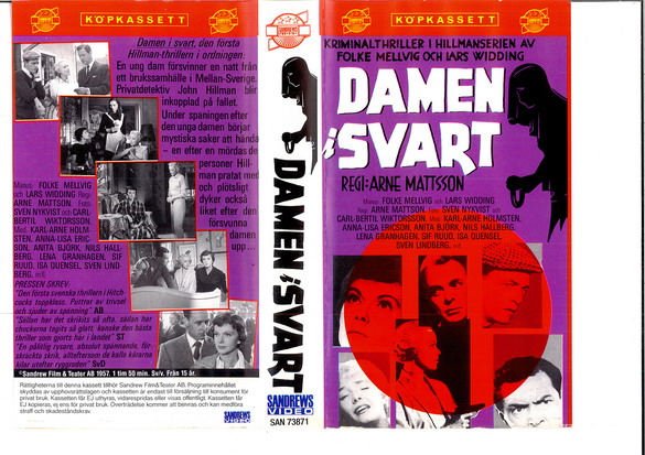 DAMEN I SVART (VHS)