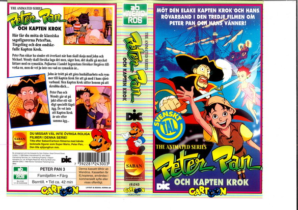 PETER PAN DEL 3 - OCH KAPTEN KROK (VHS)