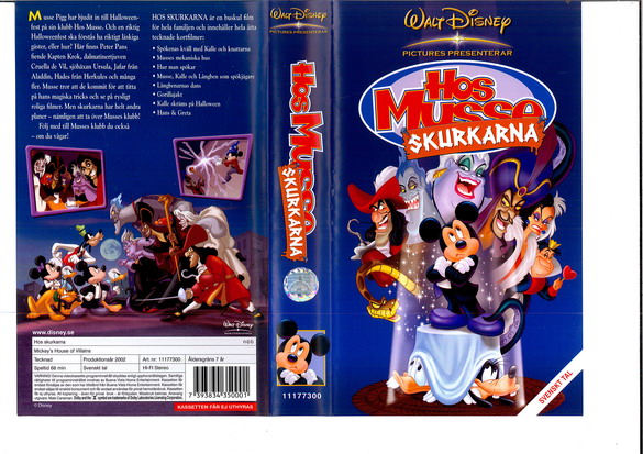 HOS MUSSE - SKURKARNA (vhs)