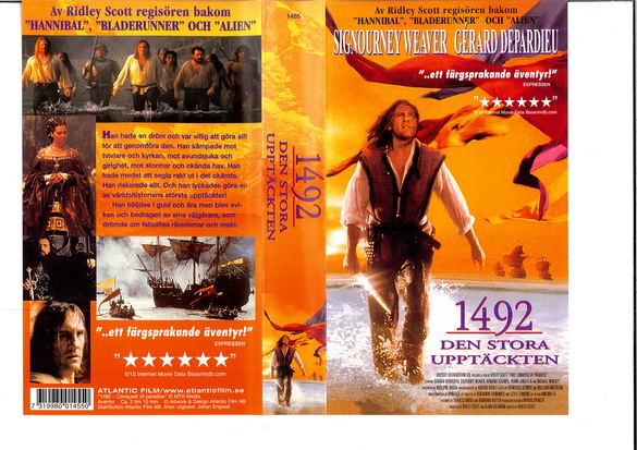 1492 - DEN STORA UPPTÄCKTEN (VHS)