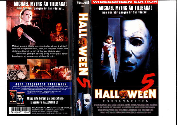 HALLOWEEN 5 (VHS)