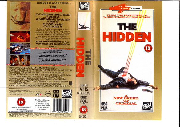 HIDDEN (VHS) UK