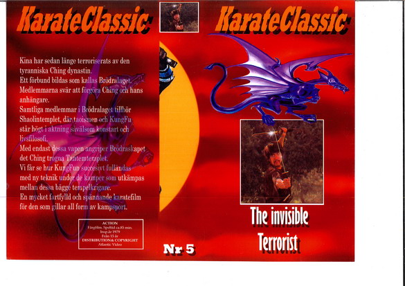 KARATE CLASSIC NR 5(Vhs-Omslag)