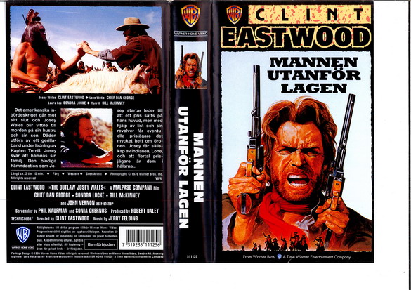 MANNEN UTANFÖR LAGEN (VHS) nyare