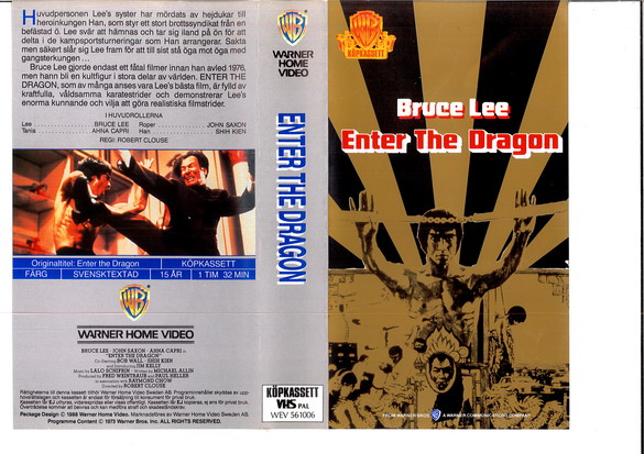 ENTER THE DRAGON (VHS) grå