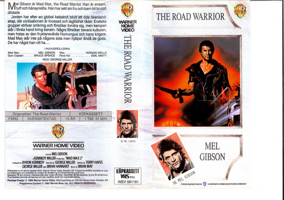 MAD MAX 2 - ROAD WARRIOR (VHS) grå