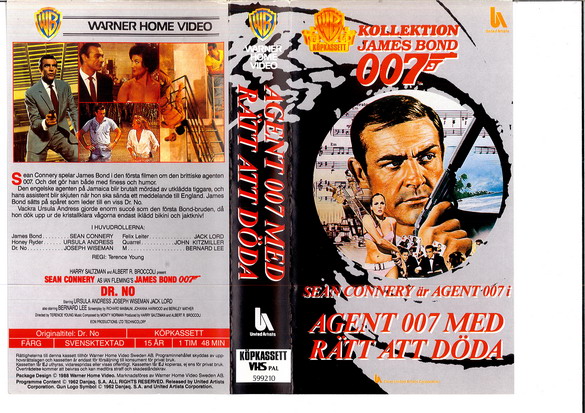 AGENT 007 MED RÄTT ATT DÖDA (VHS) grå