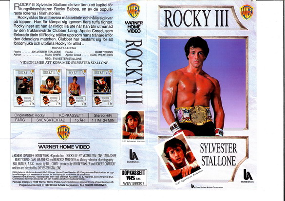 ROCKY 3 -GRÅ (vhs-omslag)
