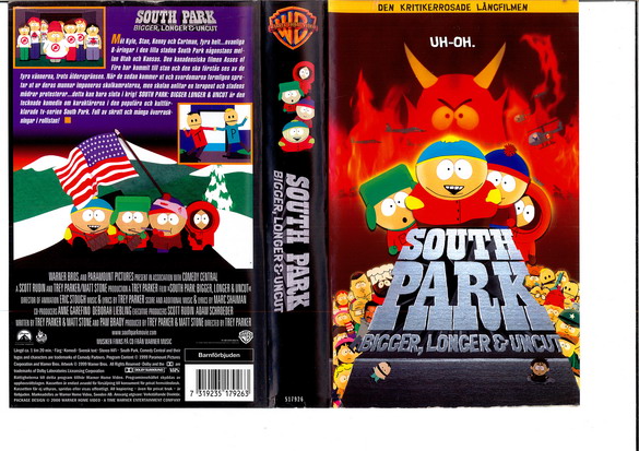 SOUTH PARK - BIGGER,LONGER & UNCUT (VHS)