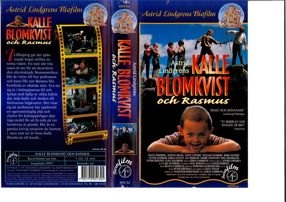 KALLE BLOMKVIST OCH RASMUS (VHS)