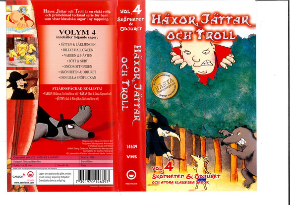HÄXOR,JÄTTAR OCH TROLL DEL 4 (VHS)