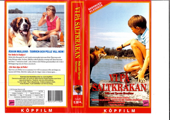 VI PÅ SALTKRÅKAN: PELLE OCH TJORVEN FÖRSVINNER (VHS) röd