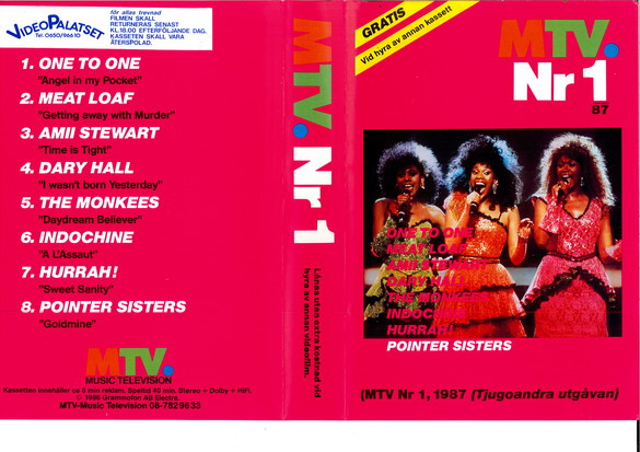 MTV 1987:1 (VHS)