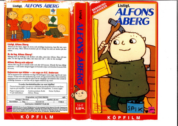 ALFONS ÅBERG - LISTIGT (VHS)röd