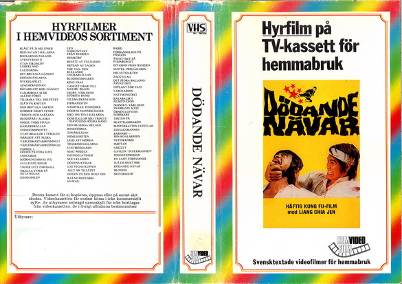 087/198 Dödande Nävar - vhs