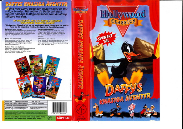 DAFFYS KNASIGA ÄVENTYR (VHS)