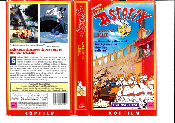 ASTERIX: GALLERNAS HJÄLTE (VHS) RÖD