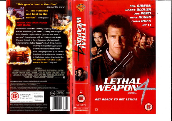 LETHAL WEAPON 4 (VHS) (UK-IMPORT)