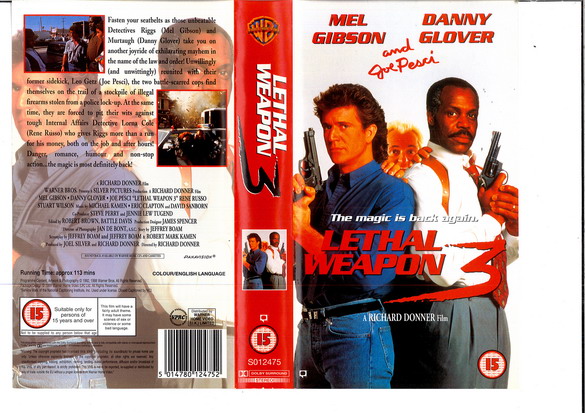 LETHAL WEAPON 3 (VHS) (UK-IMPORT)