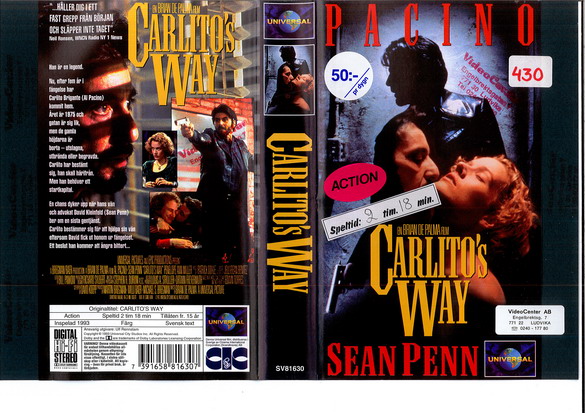 CARLITO'S WAY (VHS)