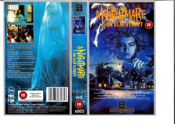 A NIGHTMARE ON ELM STREET - UK (VHS)