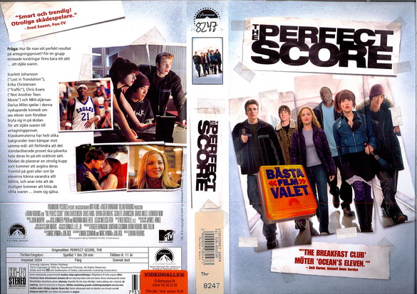 PERFECT SCORE (VHS)