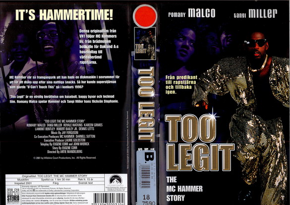 TOO LEGIT (VHS)