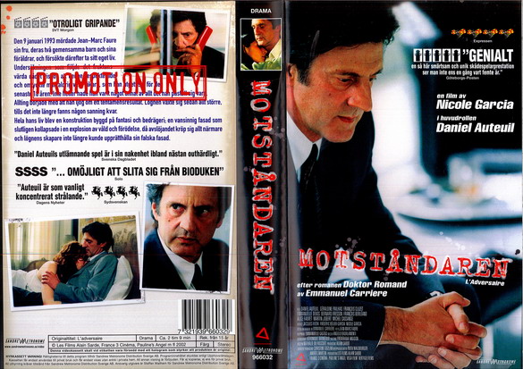 MOTSTÅNDAREN (vhs-omslag)