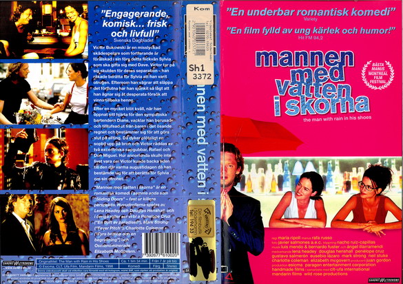 MANNEN MED VATTEN I SKORNA (VHS)