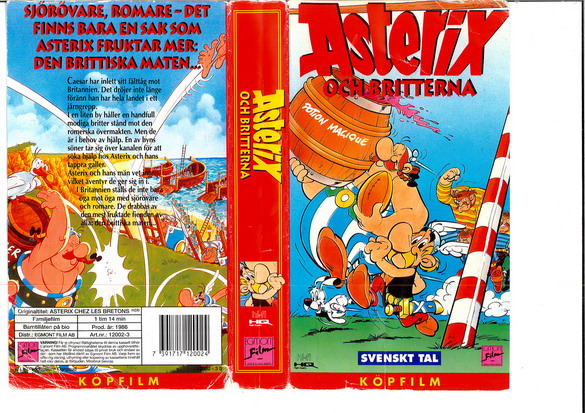 ASTERIX OCH BRITTERNA (VHS) RÖD