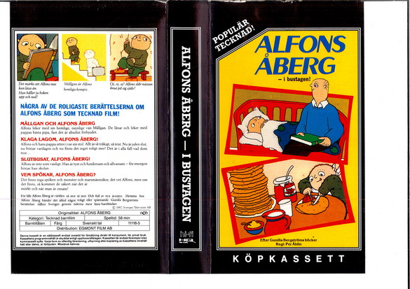 ALFONS ÅBERG I BUSTAGEN (VHS) svart